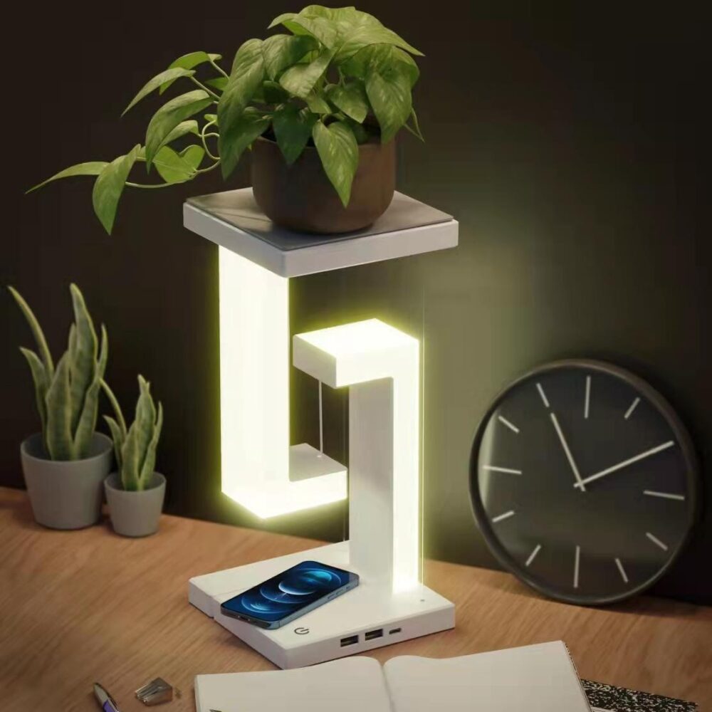 BEYONDARY Floating Wireless Charging Balance Lamp for Home & Bedroom