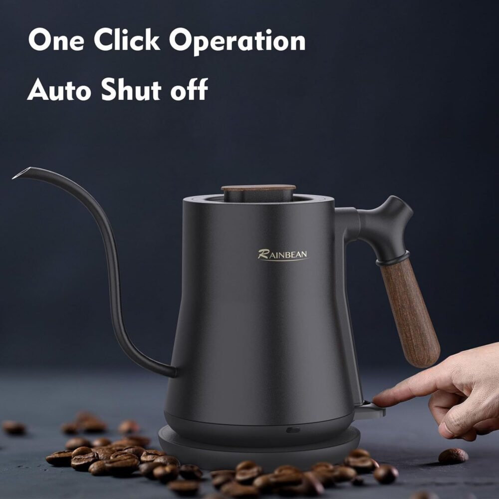 BEYONDARY Electric Kettle – Stainless Steel Pour Over with Leak-Proof Design, Rapid Heating & Auto Shutoff