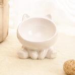 Ergonomic Tilted Ceramic Cat Bowl for Neck Protection - Image 5