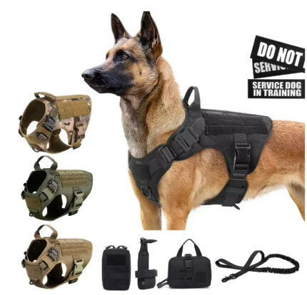 Tactical Dog Harness - 1000D Nylon Pet Training Vest