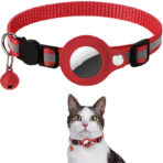 Reflective AirTag Cat Collar with Safety Breakaway Buckle - Image 10