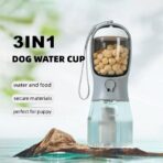 3-in-1 Portable Dog Travel Bottle | Water, Food & Waste Bag Dispenser - Image 3
