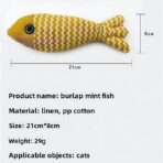 Catnip Fish Stuffed Toy for Cats — Built-In Catnip, Soft Plush, Suitable for All Ages - Image 3