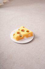 Cat Puzzle Toy Box — 3-in-1 Felt Cheese Box with Rolling Balls, Spring Wand & Treat Puzzle - Image 3