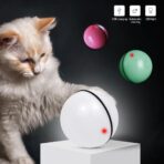 LED Rolling Cat Toy Ball — Auto-Rotating, Color-Changing LED + Catnip